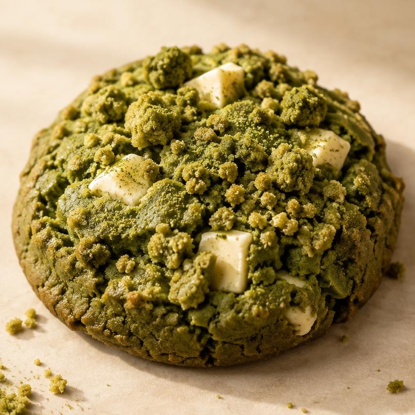 Galleta Crumble: Crumble de Matcha y Chocolate Blanco