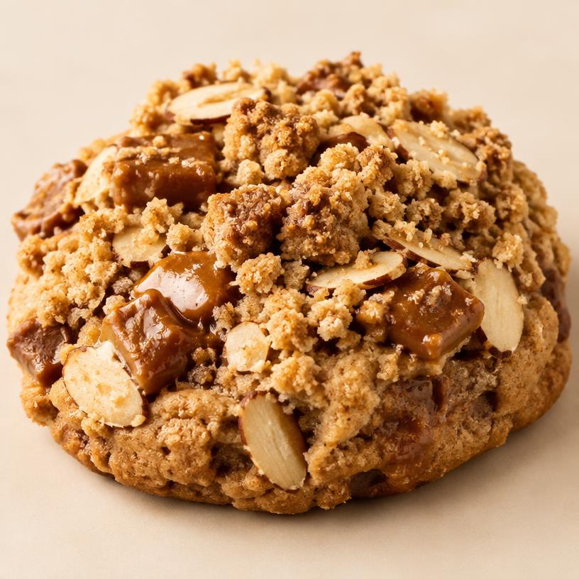 Galleta Crumble: Crumble de Caramelo y Almendras