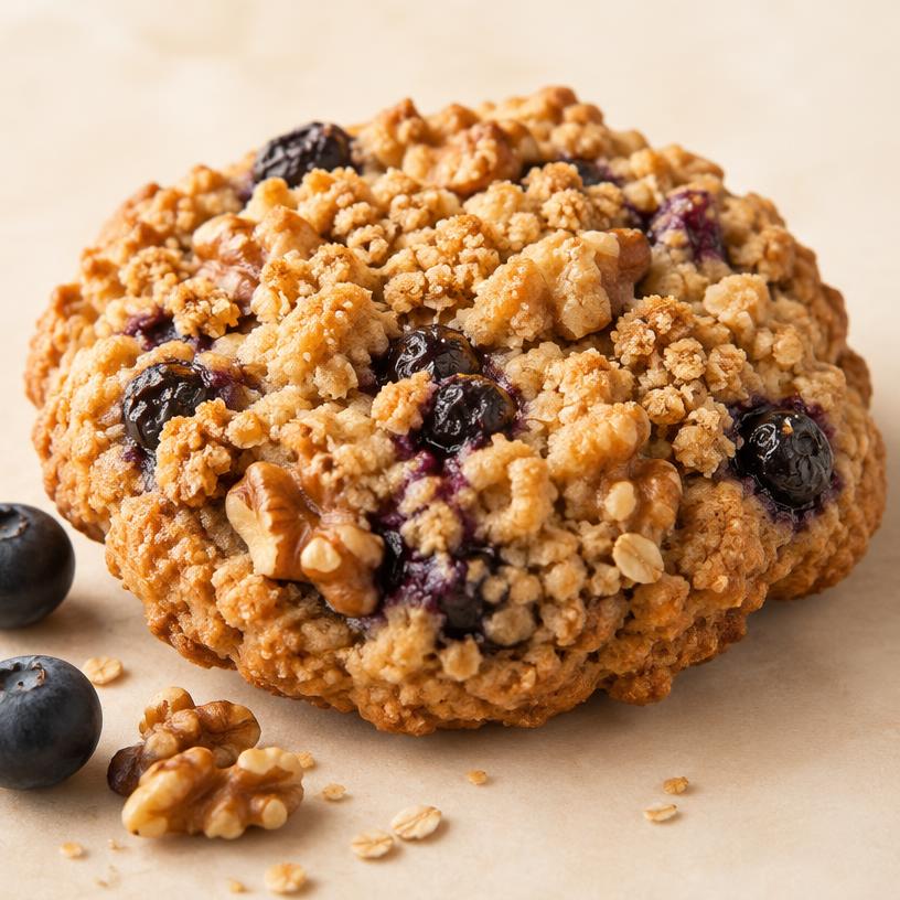Galleta Crumble: Crumble de Avena con Arándanos y Nuez