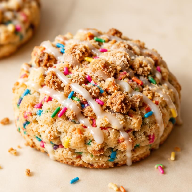 Galleta Crumble: Crumble de Pastel de Confeti