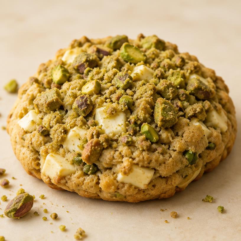 Galleta Crumble: Crumble de Pistacho y Chocolate Blanco