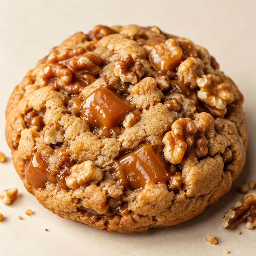 Galleta estilo Nueva York: Chispas de chocolate y nueces caramelizadas