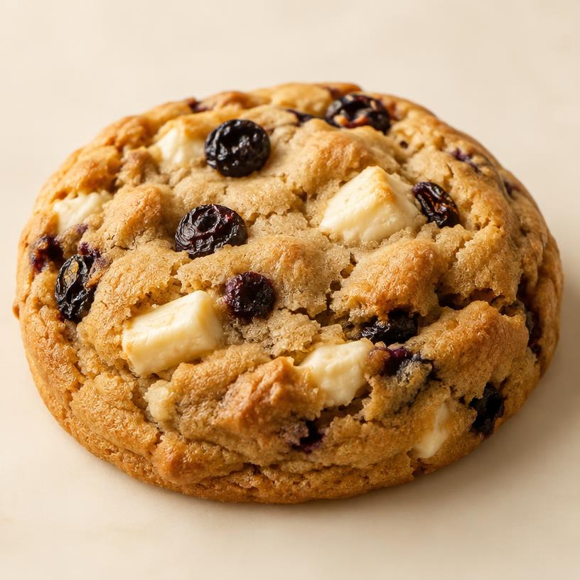 Galleta estilo Nueva York: Chocolate blanco y arándanos