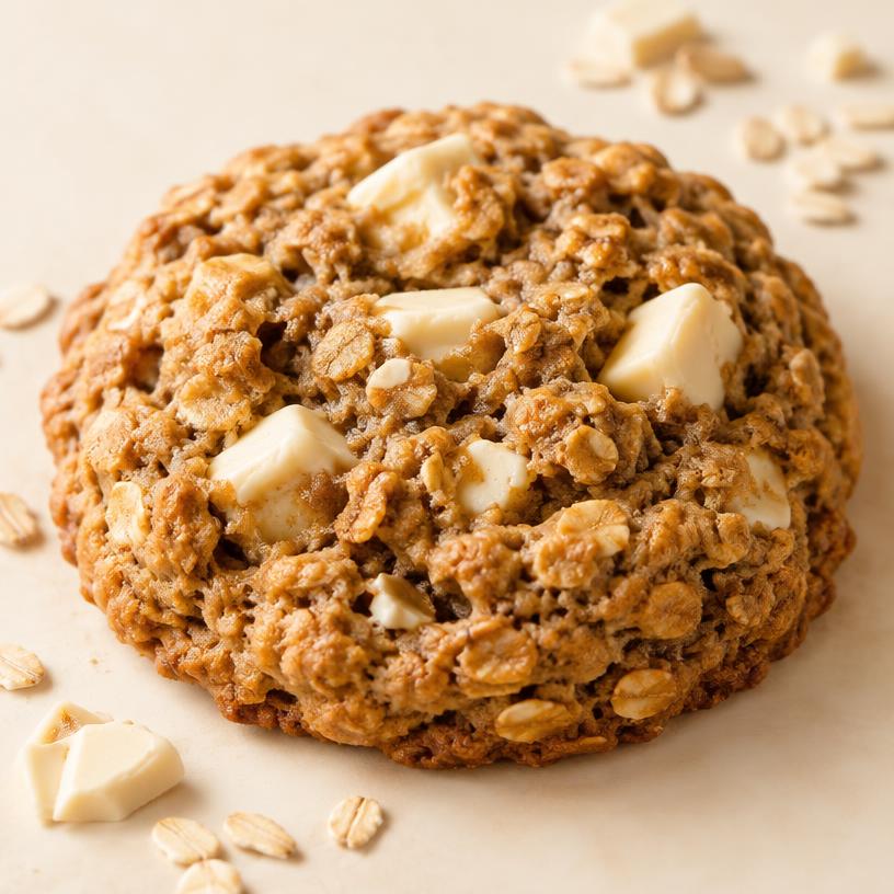 Galleta estilo Nueva York: Avena y chocolate blanco